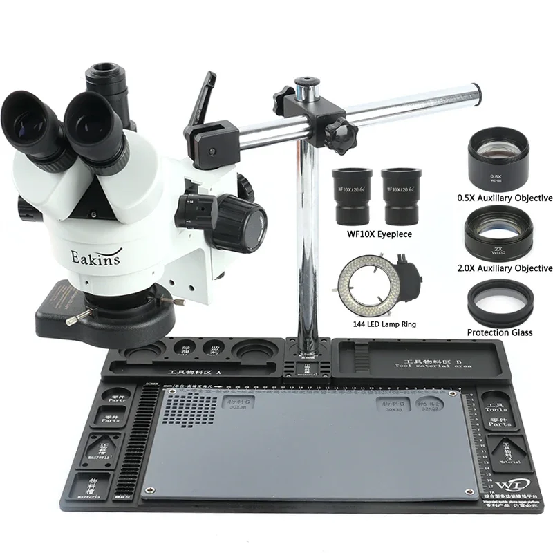 Microscopio estéreo multifunci - Stereo Trinocular Microscope Pcb reseña y precio