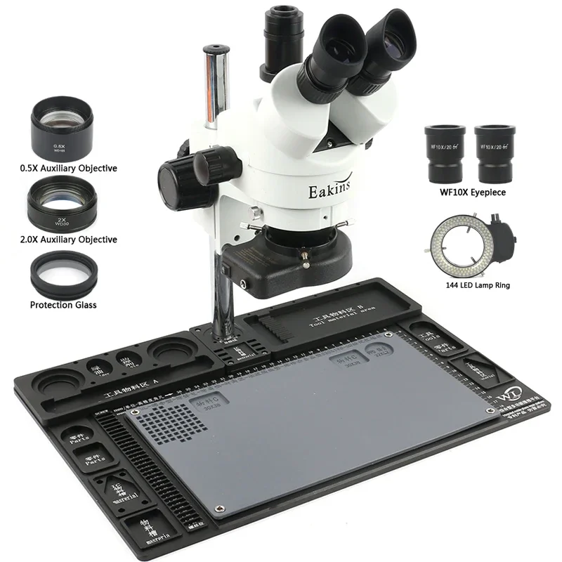Microscopio estéreo multifunci - Stereo Trinocular Microscope Pcb reseña y precio