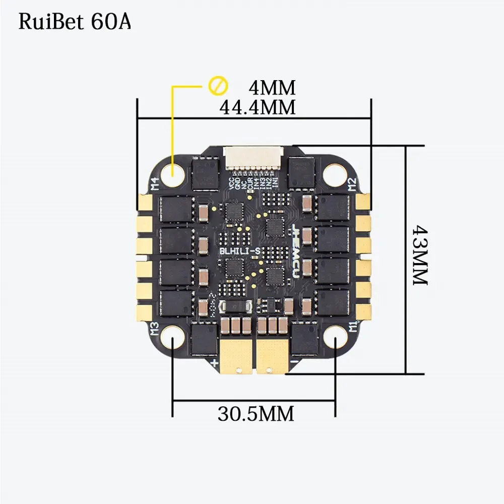 Controlador de Vuelo JHEMCU F7 - Fpv Flight Controller F7 Stack 60A reseña y precio