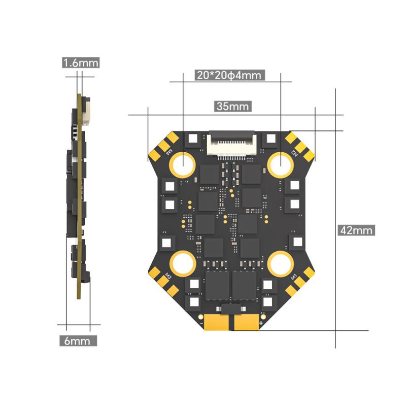 Mini pila Iflight Borg F7 con  - Fpv Flight Controller F7 Stack 60A reseña y precio