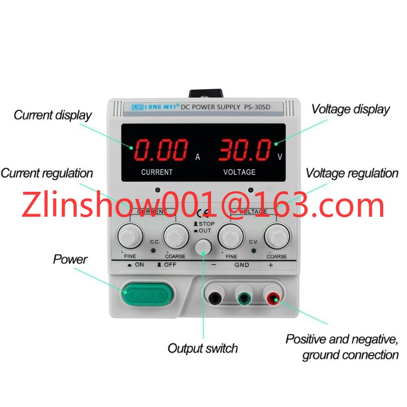 PS-305D 30V 5A 150W prueba de  - Linear Lab Power Supply Adjustable reseña y precio