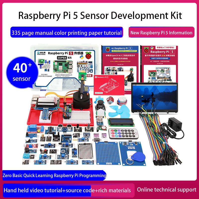Kit de desarrollo de sensores  - Raspberry Pi 5 8Gb Kit reseña y precio