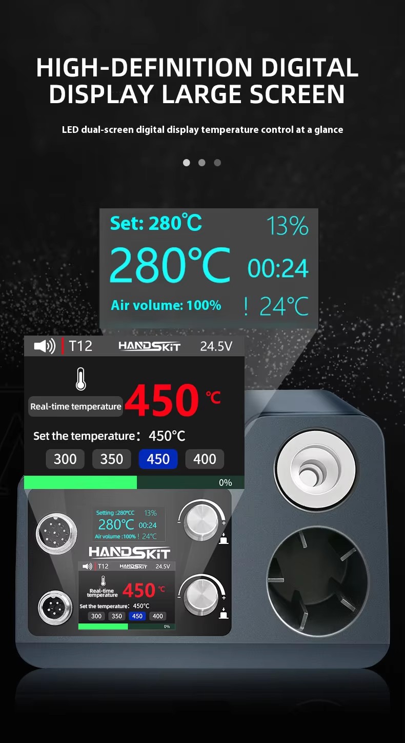 Estación de soldadura T12 con  - Hot Air Rework Station T12 reseña y precio